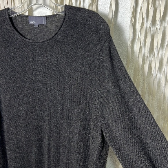 Vince Mens Wool / Camel Hair Blend Gray Sweater Size Large - Picture 2 of 8